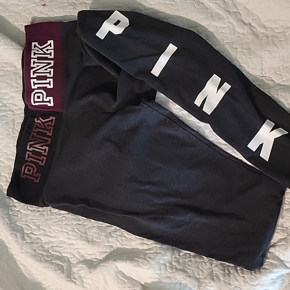 Pink leggings sz large